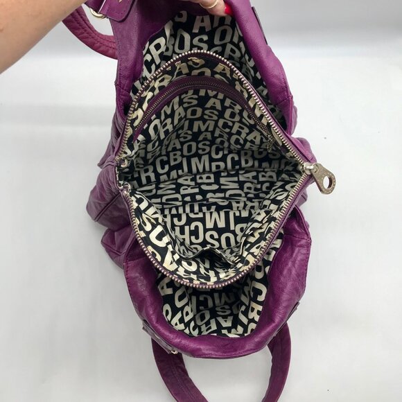 Marc Jacobs Purple Leather Totally Turnlock Teri Tote Bag - Picture 11 of 11